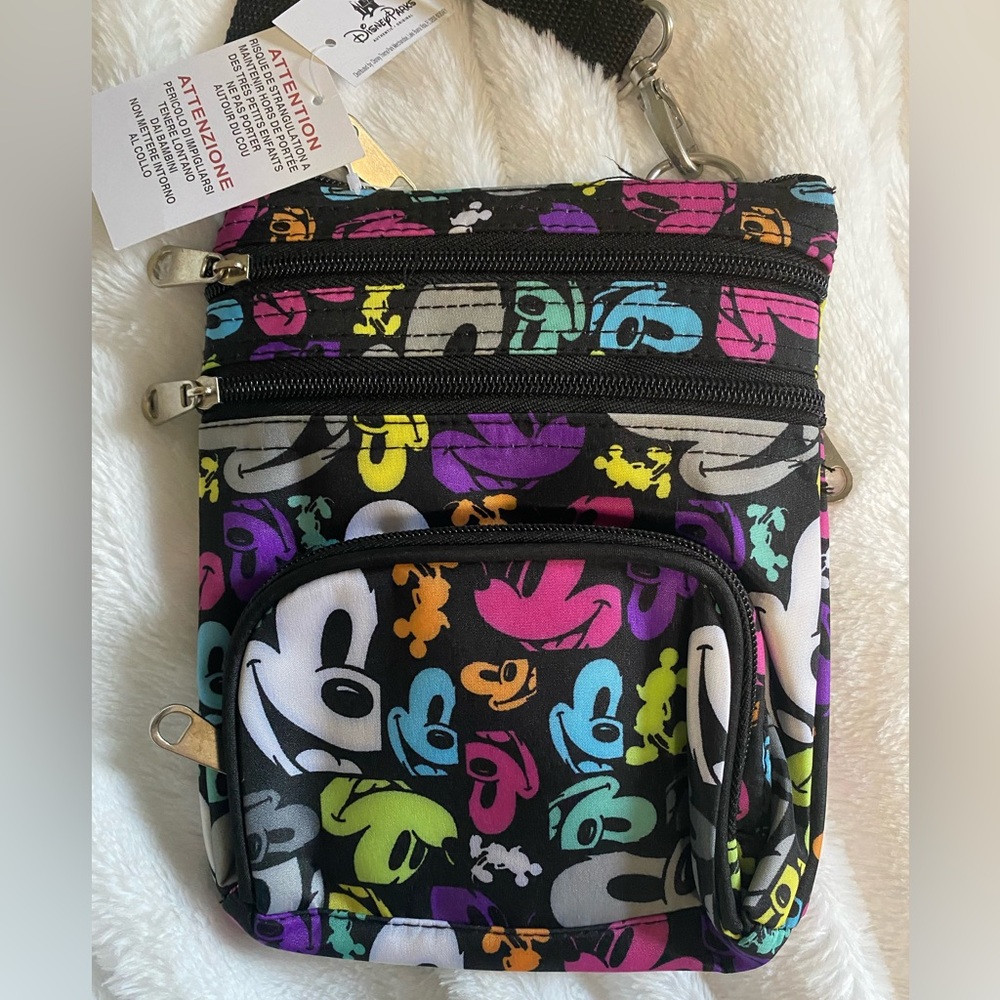NWT Disney Rainbow Mickey Mouse Crossbody Bag